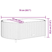 Thumbnail for 5-tlg. Garten-Sofagarnitur mit Kissen Braun Poly Rattan