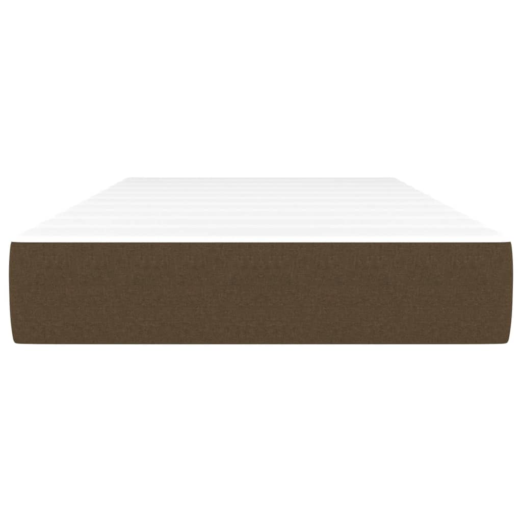 Taschenfederkernmatratze für Kinder Braun 80x160 cm Stoff