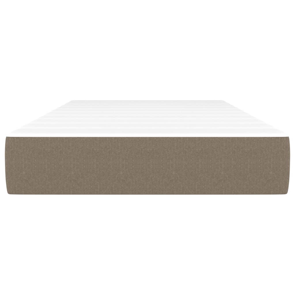 Taschenfederkernmatratze für Kinder Taupe 80x160 cm Stoff