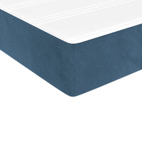 Thumbnail for Taschenfederkernmatratze Dunkelblau 100x210x20 cm Samt
