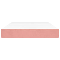 Thumbnail for Taschenfederkernmatratze Rosa 120x210x20 cm Samt