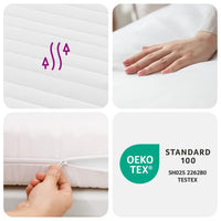Thumbnail for Schaumstoffmatratze Weiß 120x220 cm 7-Zonen Härtegrad 20 ILD