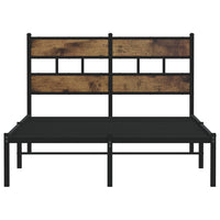 Thumbnail for Metallbett ohne Matratze Räuchereiche 120x190 cm