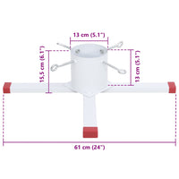Thumbnail for Christbaumständer Weiß 61x61x15,5 cm