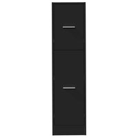 Thumbnail for Apothekerschrank Schwarz 30x41x118 cm Holzwerkstoff