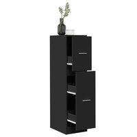 Thumbnail for Apothekerschrank Schwarz 30x41x118 cm Holzwerkstoff