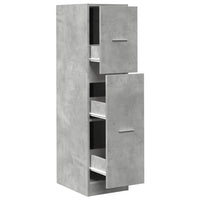 Thumbnail for Apothekerschrank Betongrau 30x41x118 cm Holzwerkstoff