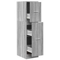 Thumbnail for Apothekerschrank Grau Sonoma 30x41x118 cm Holzwerkstoff