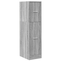 Thumbnail for Apothekerschrank Grau Sonoma 30x41x118 cm Holzwerkstoff