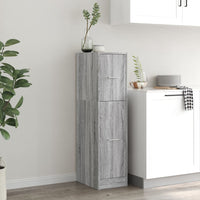 Thumbnail for Apothekerschrank Grau Sonoma 30x41x118 cm Holzwerkstoff
