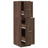 Thumbnail for Apothekerschrank Braun Eichen-Optik 30x41x118 cm Holzwerkstoff