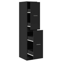 Thumbnail for Apothekerschrank Schwarz 30x41x144,5 cm Holzwerkstoff