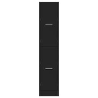 Thumbnail for Apothekerschrank Schwarz 30x41x144,5 cm Holzwerkstoff