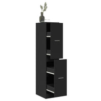 Thumbnail for Apothekerschrank Schwarz 30x41x144,5 cm Holzwerkstoff