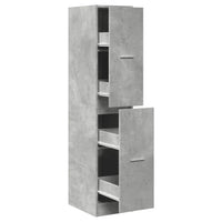 Thumbnail for Apothekerschrank Betongrau 30x41x144,5 cm Holzwerkstoff