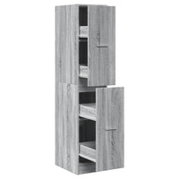 Thumbnail for Apothekerschrank Grau Sonoma 30x41x144,5 cm Holzwerkstoff