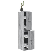 Thumbnail for Apothekerschrank Grau Sonoma 30x41x144,5 cm Holzwerkstoff