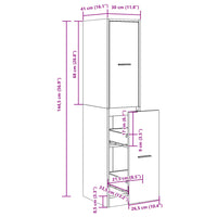 Thumbnail for Apothekerschrank Artisan-Eiche 30x41x144,5 cm Holzwerkstoff