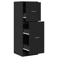 Thumbnail for Apothekerschrank Schwarz 40x41x118 cm Holzwerkstoff