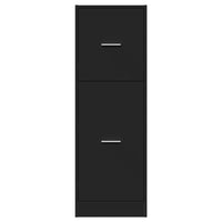 Thumbnail for Apothekerschrank Schwarz 40x41x118 cm Holzwerkstoff