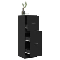Thumbnail for Apothekerschrank Schwarz 40x41x118 cm Holzwerkstoff
