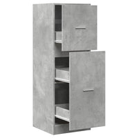Thumbnail for Apothekerschrank Betongrau 40x41x118 cm Holzwerkstoff