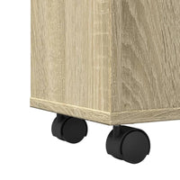 Thumbnail for Schmaler Badschrank mit Rädern Sonoma-Eiche Holzwerkstoff