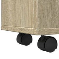 Thumbnail for Schmaler Badschrank mit Rädern Sonoma-Eiche Holzwerkstoff