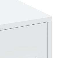 Thumbnail for Badschrank Schmal mit Rollen Weiß Holzwerkstoff