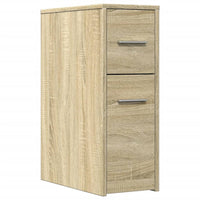 Thumbnail for Badschrank Schmal mit Rollen Sonoma-Eiche Holzwerkstoff