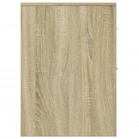 Thumbnail for Badschrank Schmal mit Rollen Sonoma-Eiche Holzwerkstoff