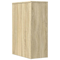 Thumbnail for Badschrank Schmal mit Rollen Sonoma-Eiche Holzwerkstoff
