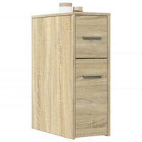 Thumbnail for Badschrank Schmal mit Rollen Sonoma-Eiche Holzwerkstoff