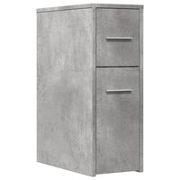 Thumbnail for Badschrank Schmal mit Rollen Betongrau Holzwerkstoff