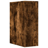 Thumbnail for Badschrank Schmal mit Rollen Räuchereiche Holzwerkstoff