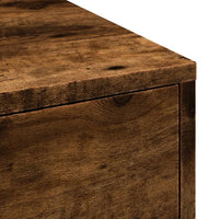 Thumbnail for Badschrank Schmal mit Rollen Räuchereiche Holzwerkstoff