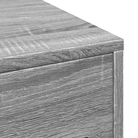 Thumbnail for Badschrank Schmal mit Rollen Grau Sonoma Holzwerkstoff