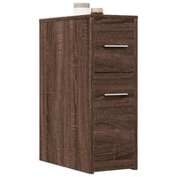 Thumbnail for Badschrank Schmal mit Rollen Eichen-Optik Holzwerkstoff