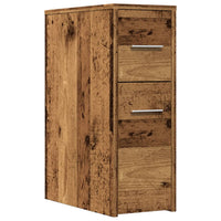 Thumbnail for Badschrank Schmal mit Rollen Altholz-Optik Holzwerkstoff