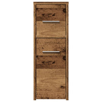 Thumbnail for Badschrank Schmal mit Rollen Altholz-Optik Holzwerkstoff