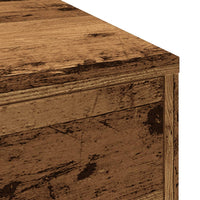 Thumbnail for Badschrank Schmal mit Rollen Altholz-Optik Holzwerkstoff