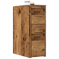 Thumbnail for Badschrank Schmal mit Rollen Altholz-Optik Holzwerkstoff