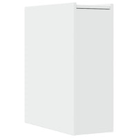Thumbnail for Badschrank Schmal mit Rollen Weiß Holzwerkstoff