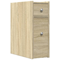Thumbnail for Badschrank Schmal mit Rollen Sonoma-Eiche Holzwerkstoff