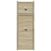 Thumbnail for Badschrank Schmal mit Rollen Sonoma-Eiche Holzwerkstoff