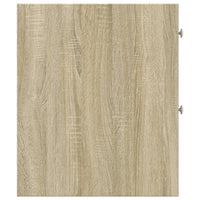 Thumbnail for Badschrank Schmal mit Rollen Sonoma-Eiche Holzwerkstoff