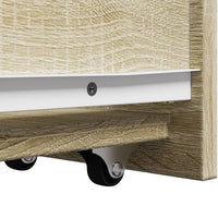 Thumbnail for Badschrank Schmal mit Rollen Sonoma-Eiche Holzwerkstoff