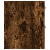 Thumbnail for Badschrank Schmal mit Rollen Räuchereiche Holzwerkstoff