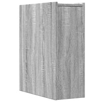 Thumbnail for Badschrank Schmal mit Rollen Grau Sonoma Holzwerkstoff