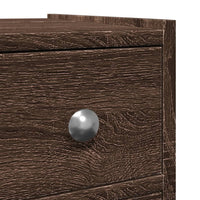 Thumbnail for Badschrank Schmal mit Rollen Eichen-Optik Holzwerkstoff